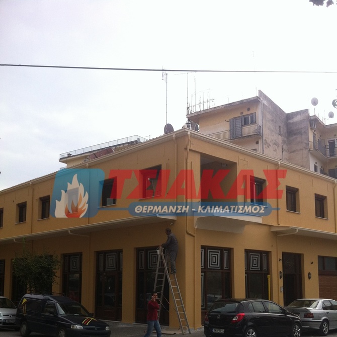 Αντλία θερμότητας υψηλών θερμοκρασιών σε διόρωφη κατοικία στα Τρίκαλα #1